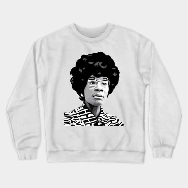 Shirley Chisholm Crewneck Sweatshirt by FemCards